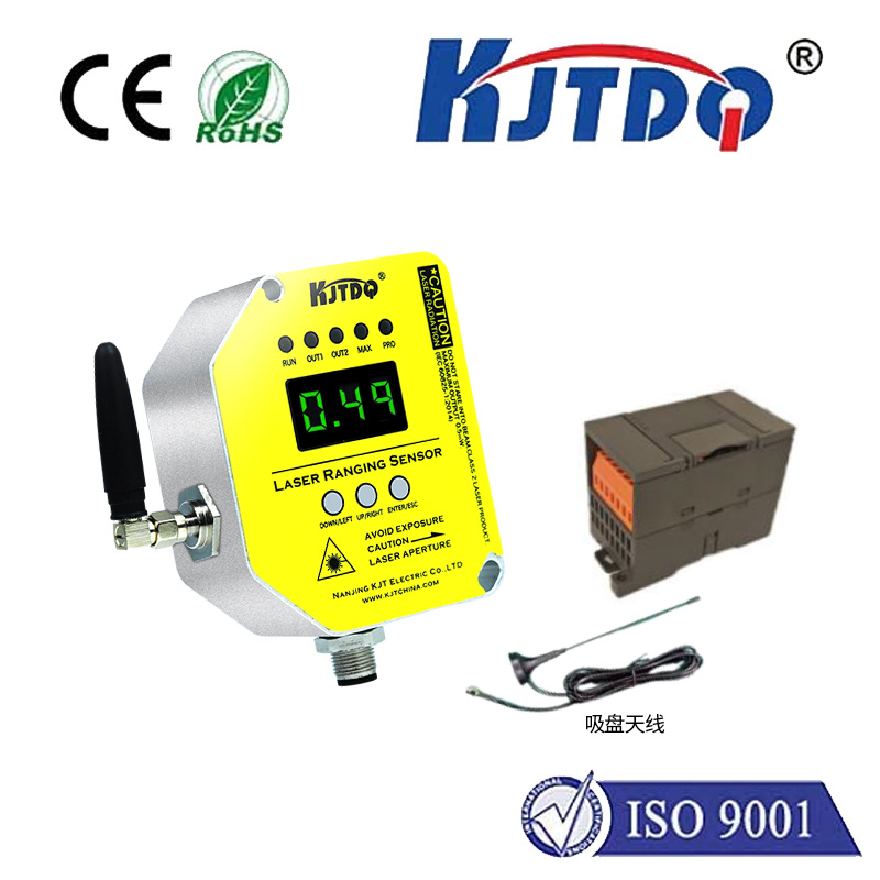 Wireless laser distance sensor