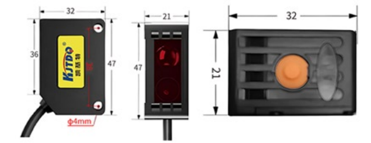 KJT-HWCJ-50M 红外光电开关|红外光电开关型号-参数-尺寸图