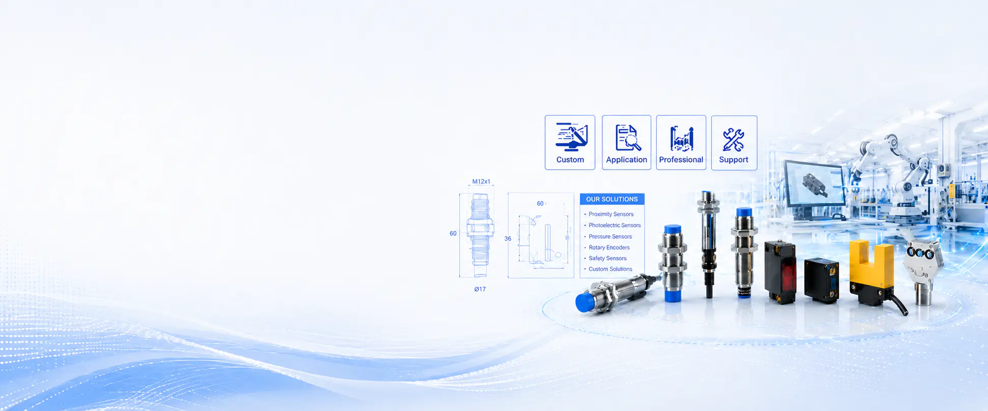 KJT customized sensor solutions for industrial automation